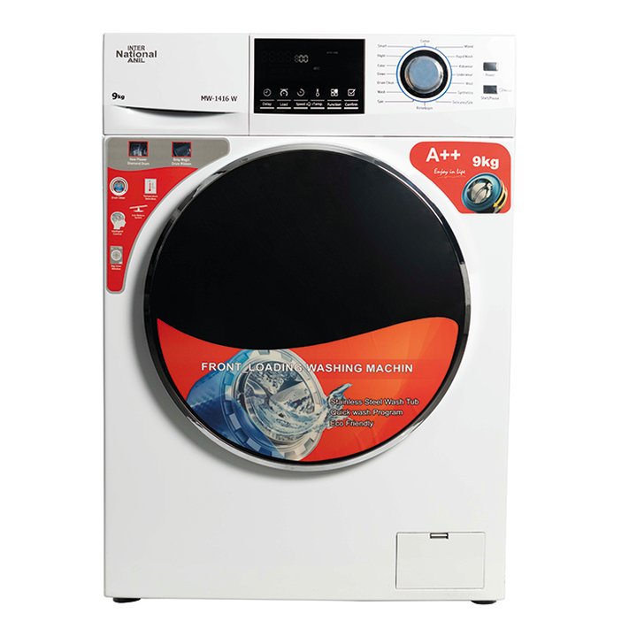 ماشین لباسشویی اتوماتیک اینترناسیونال آنیل 9 کیلو