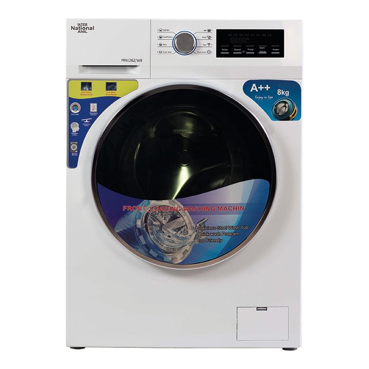 ماشین لباسشویی اتوماتیک اینترناسیونال آنیل 8 کیلو